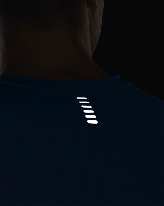 Men's UA Iso-Chill Run Laser T-Shirt, Blue, pdpMainDesktop image number 5